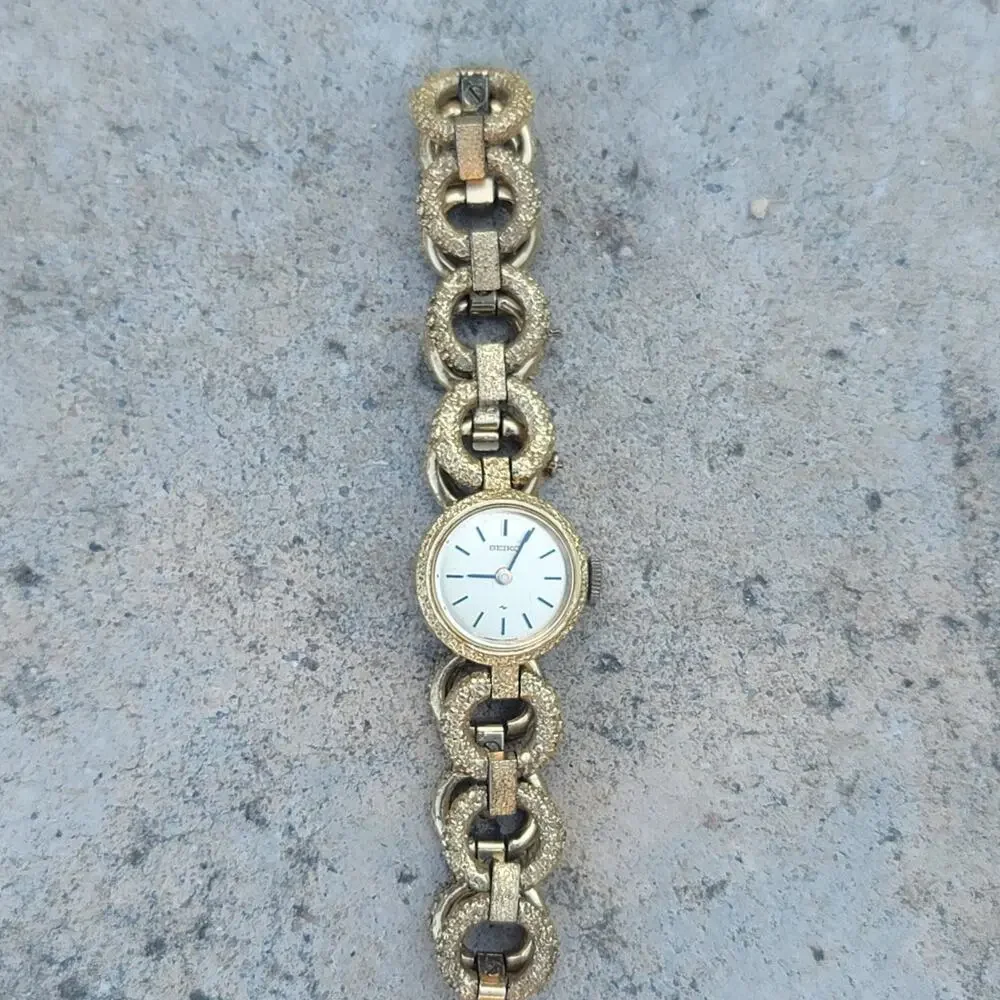 Vtg Seiko Gold Tone Automatic Wind-up Watch - Picture 9 of 11